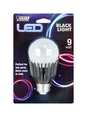 LED BULB BLK LGHT A19 9W