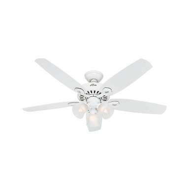 CEILING FAN WHT 3LT 52"