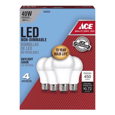 40W Ace Bombilla LED E26 Bl 4pk