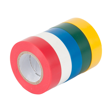 3/4"X12' ELECT TAPE MULT COLORS