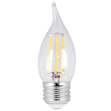 Feit Electric CA10 E26 (Medium) LED Light Bulb Soft White 60 watt W 2 pk