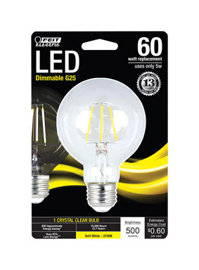 G25 LED Bulb Soft White 60W