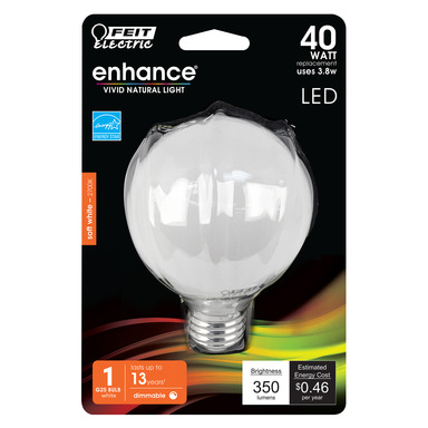 G25 LED Bulb Soft White 40W