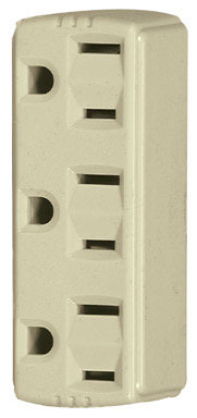 15A Outlet Triple Adapter Bl