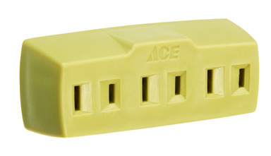 Polarized 3 Outlet Adapter Ivory