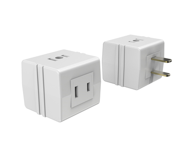 15 Amp 3 Outlet Cube Adapter Wht