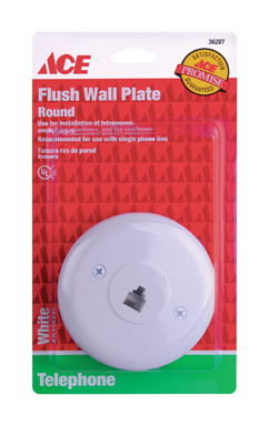 WALLPLATE PHNE RND WHT