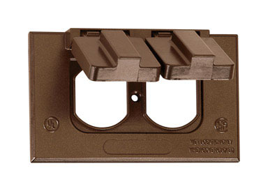 DUPLX RECPTCLE COVER BRZ
