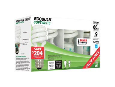 CFL 13W 900L SFT WHT 4PK