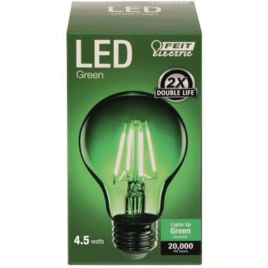 Feit LED Bulb A19 E26 Green 30W