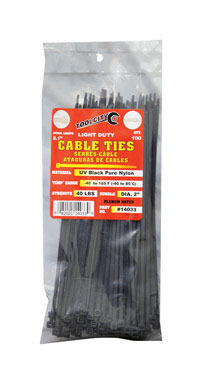 CABLE TIE 8.1" 40# BLK