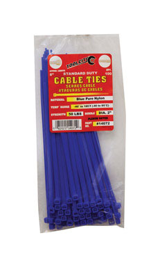 CABLE TIE 8" 50# BLUE