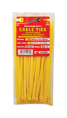 CABLE TIE 8" 50# YEL