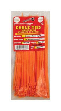 CABLE TIE 8" 50# ORG