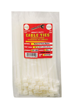 CABLE TIE 7.9" 120# WHT