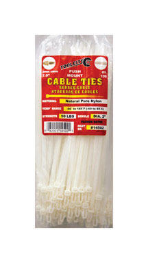 CABLE TIE 7.9" 50# WHT