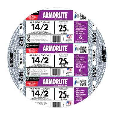 14/2 X 25' THHN METAL CLAD CABLE