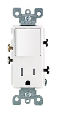 15A Comb Switch/Outlet 5-15R WHT