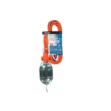 18/3 25' WORK DROP LIGHT ORANGE