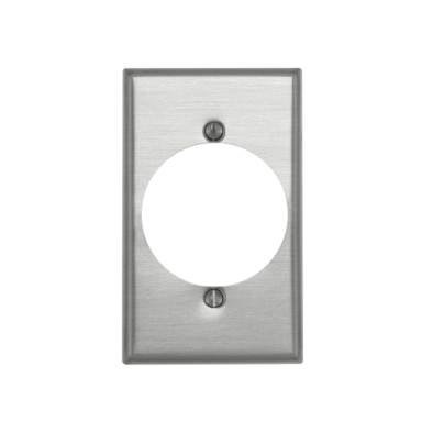 WALLPLATE RECEPT 1G ALUM