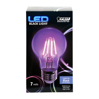 Feit Electric A19 E26 (Medium) LED Bulb Black Light 60 W 1 pk