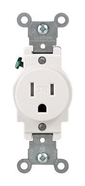 Single Tr Outlet 15a Wht