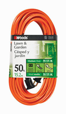 50' 16/2 Orange Extension Cord