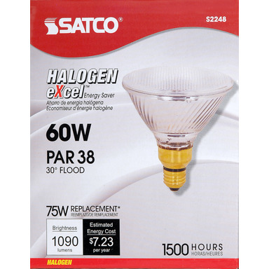 60W PAR38 HALOGEN FLOOD BULB r