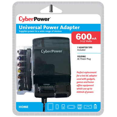 POWER ADPTR AC 600MA BLK