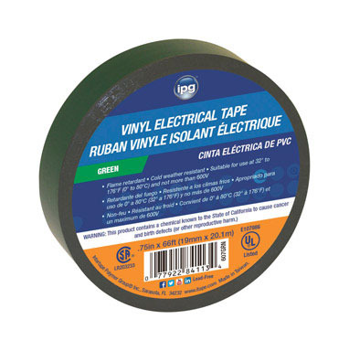 3/4"x60' GRN Vinyl Electric Tape
