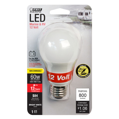 Feit Electric A19 E26 (Medium) LED Bulb Warm White 60 W 1 pk