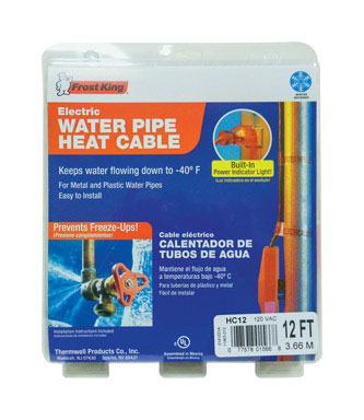 12' AUTO WATER PIPE HEAT TAPE