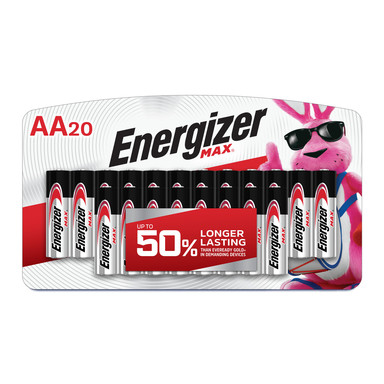 20PK AA Energizer Max Batteries