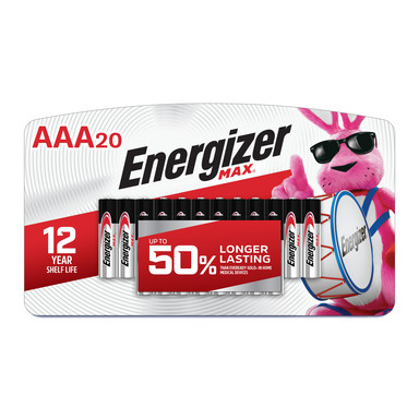 20PK AAA Energizer Max Batteries