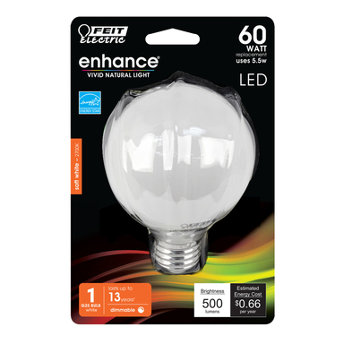 G25 LED Bulb Soft White 60W