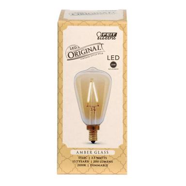 ST15 LED Bulb Amber Soft Wht 25W