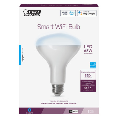 Feit Electric BR30 E26 (Medium) Smart WiFi LED Bulb Daylight 65 W 1 pk