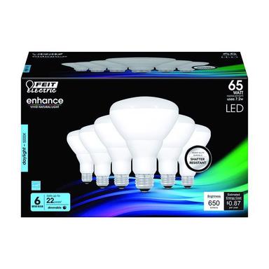 BULB LED BR30 7.2W 6PK