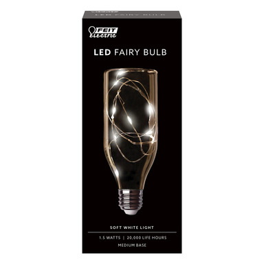 Feit Electric Fairy Bottle E26 (Medium) LED Bulb Soft White 0 W 1 pk