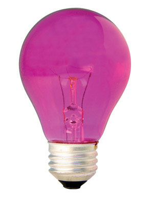 GE 25W HOT PINK PARTY BULB