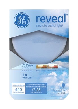 BULB GLOBE REVEAL 60W WH