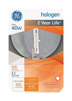 Bulb Halogn 40w Globe Ge