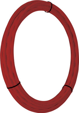 1/2" X 25' RED COIL DPEX PIPE !