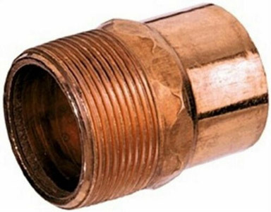 Nibco 1/2 in. Threaded  T X 1/2 in. D MPT  Wrought Copper Adapter