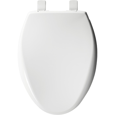 Mayfair by Bemis Slow Close Elongated White Plastic Toilet Seat