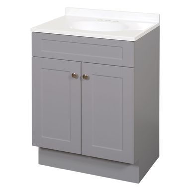 BATH VANITY GRAY 24"W