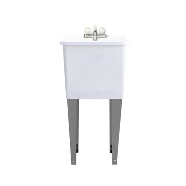 UTILITY SINK WHT PLASTC W/ FAUCT