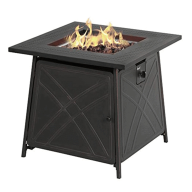 FIRE PIT PROPAN SQR 28"