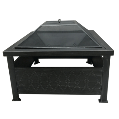 FIRE PIT WOOD SQ 34X34"