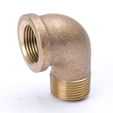 STR ELBW BRASS 1/2X1